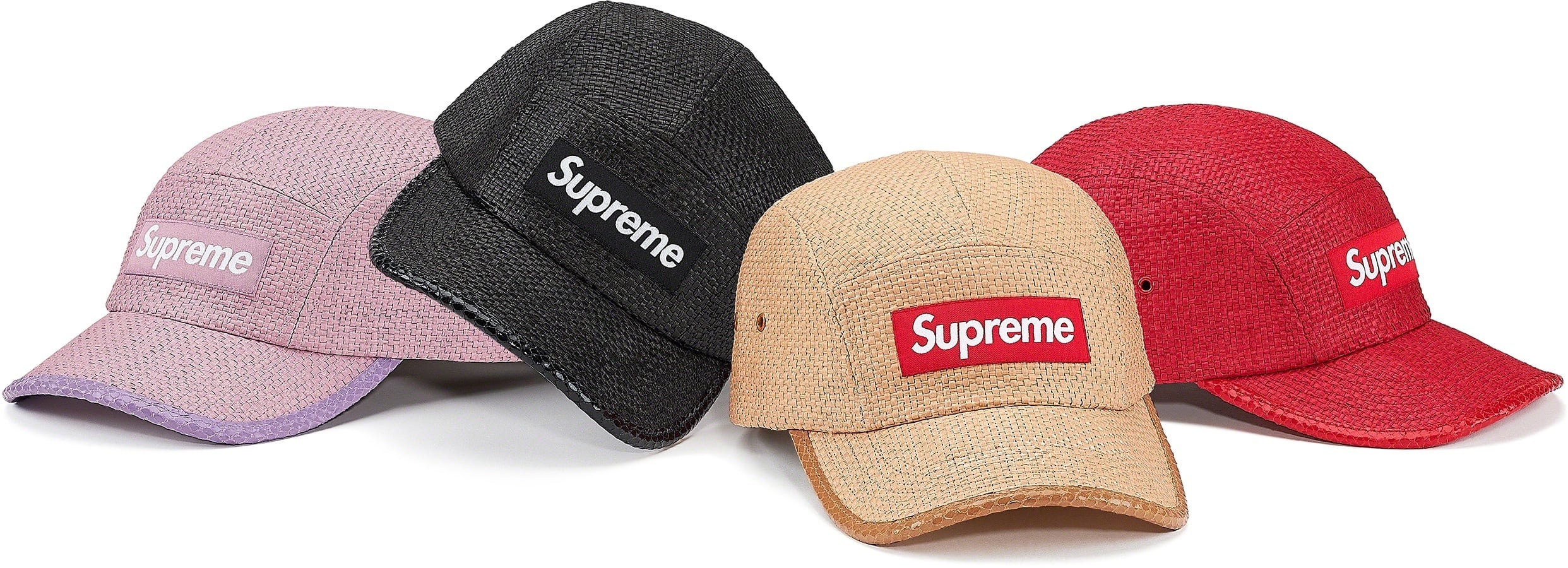 Raffia Camp Cap